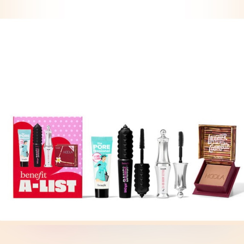 💎 Benefit Cosmetics 5-Pc. A-List Mini Makeup Set New In Box